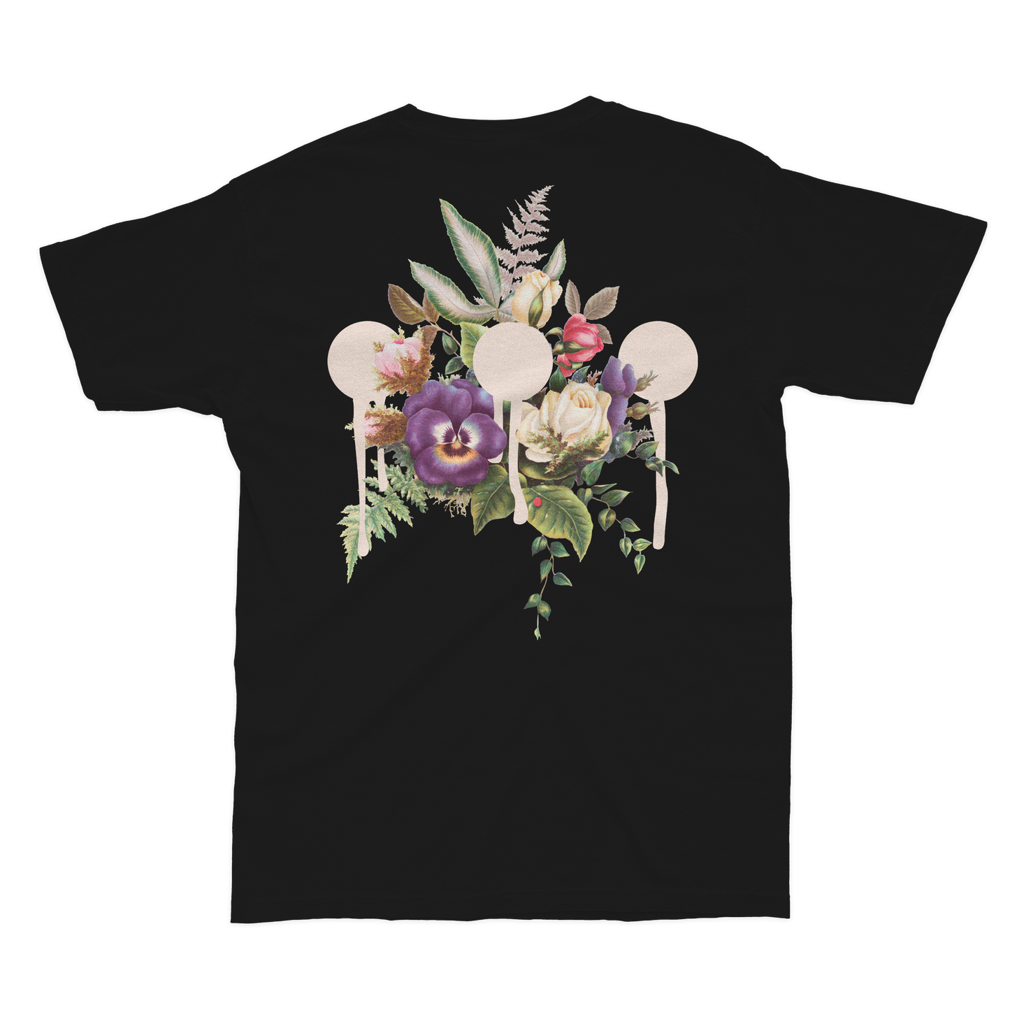 FLORAL 3 POINTS black