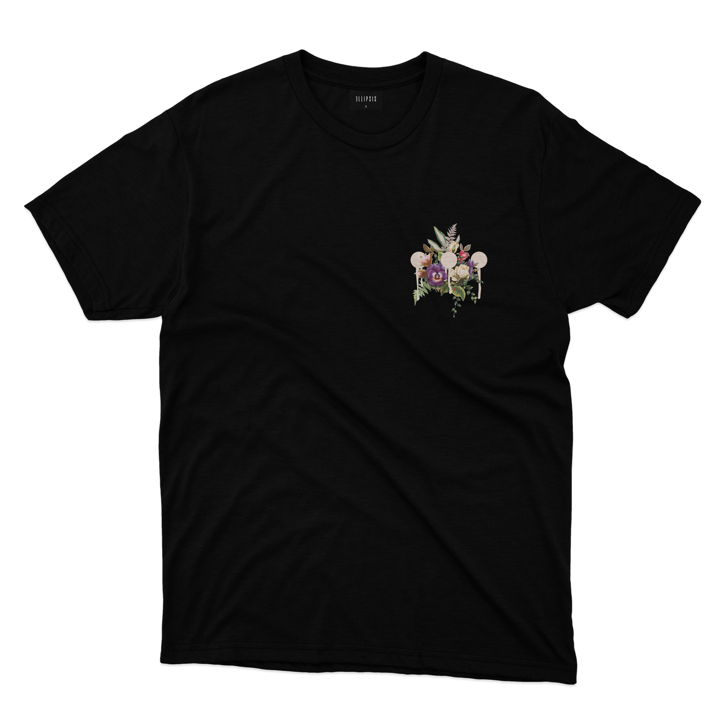 FLORAL 3 POINTS black