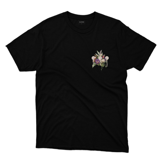 FLORAL 3 POINTS black