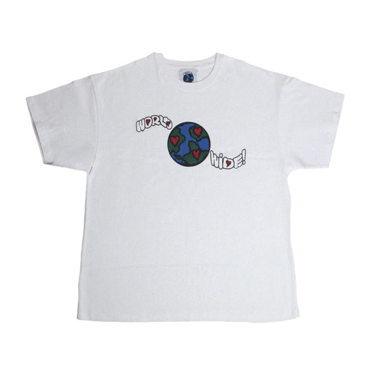 Oversized White T-shirt with Logo Design