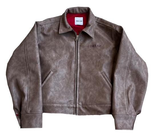 Vegan Leather Work Jacket