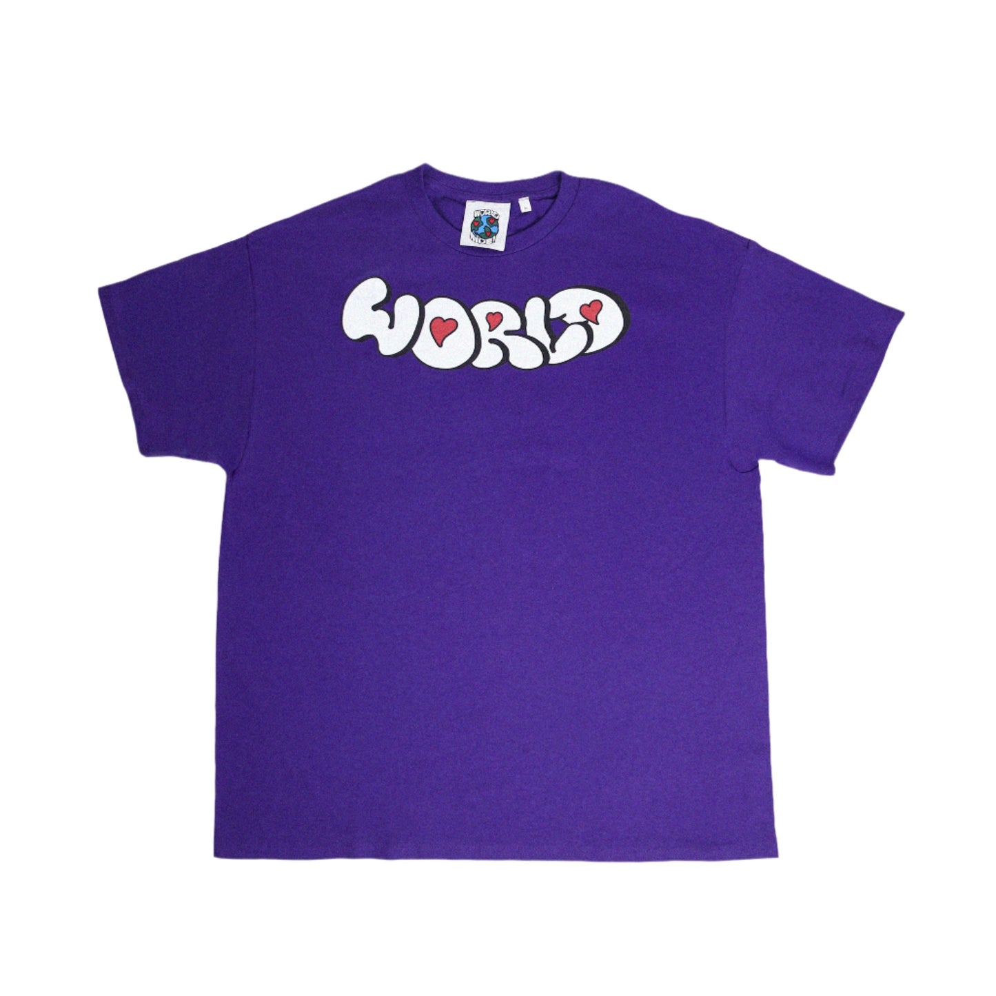 ⁠Oversized Purple T-shirt with Logo